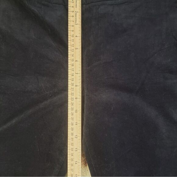 Talbots Classic Side Zip Stretch Cotton Ankle Pants Black Size 8 - Picture 9 of 14